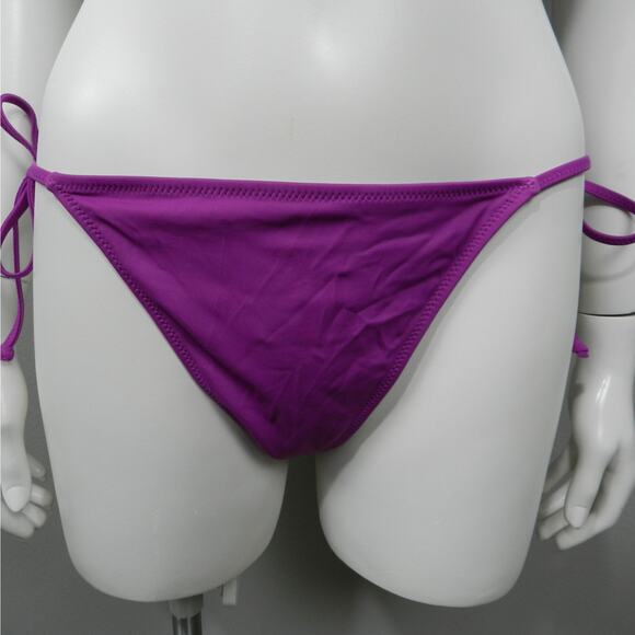 PacSun LA Hearts Bikini Swimsuit Size M Magenta Purple String Beach Vacation - Picture 6 of 11